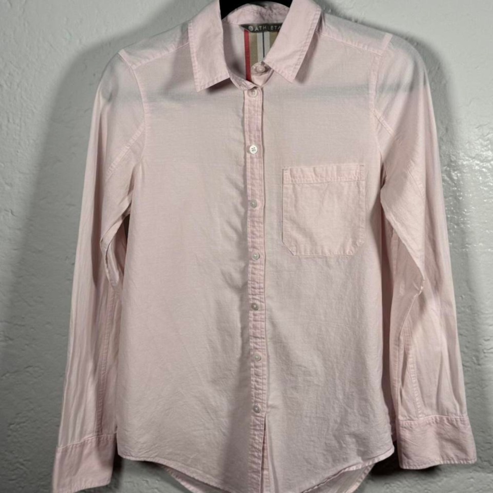 XSmall Pink Athleta Button Down Shirt‎